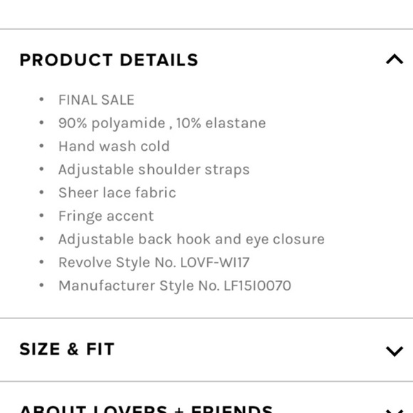 Lovers + Friends Black Fringe Bralette - Picture 2 of 7